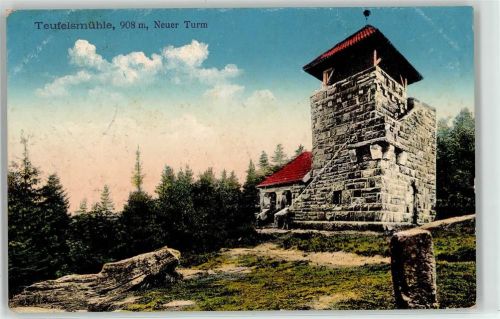Loffenau 1914 Teufelsmühle Neuer Turm