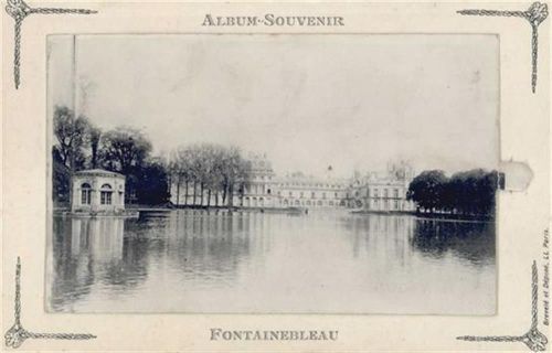 77300 Fontainebleau - Fontainebleau (Frankreich) Leporello, Teilansicht I-II (Abschürfungen RS)
