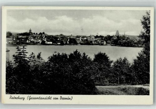 Ratzeburg Panorama des Ortes mit St.-Petri-Kirche und Dom
