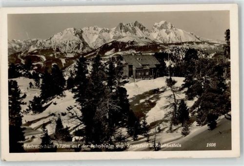 Edelrautehütte Berghütte Scheibalm Sparafeld Reichenstein Hüttenstempel