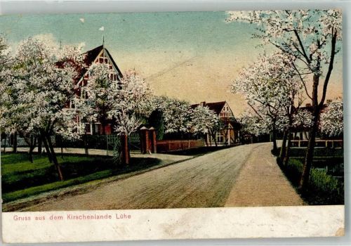 Steinkirchen Kirschenland Lühe Ort lt. Stempel