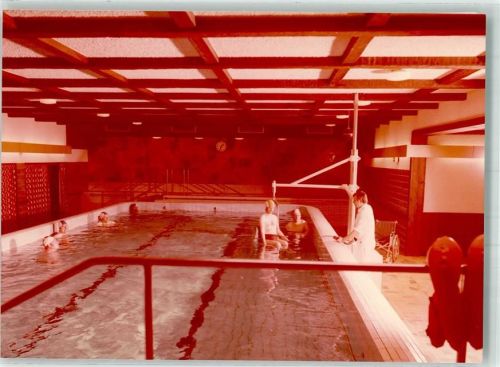 Hachen Krankenhaus Sauerlandklinik Schwimmbad Foto Original aus Archiv eines Ansichtskartenverlags Ort handschriftlich