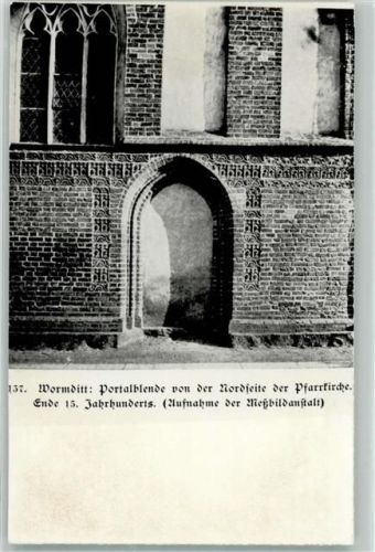 Wormditt Portalblende Pfarrkirche 15. Jahrhundert