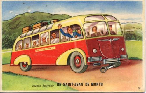 Saint-Jean-de-Monts Saint-Jean de Monts (Frankreich) Leporello, fröhlicher Busausflug I-II