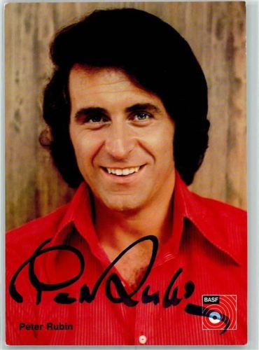 Peter Rubin Autogramm origin. Unterschrift