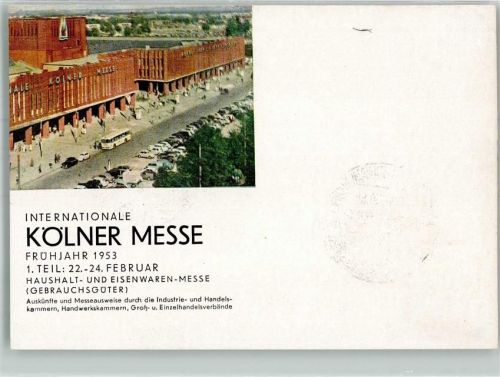 Köln Kalk 802 1953 Ausstellung Messe Omnibus Auto