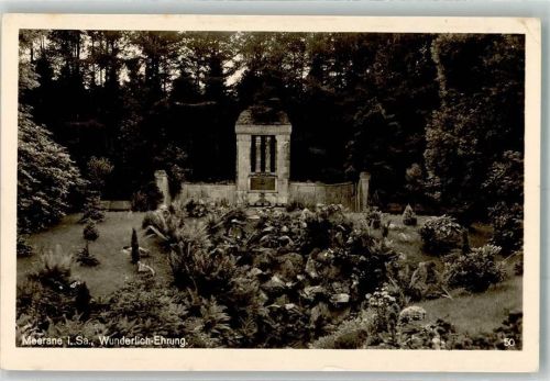 Meerane 1942 Denkmal Wunderlich-Ehrung