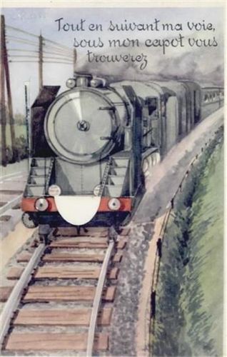 Oran Oran (Algerien) Leporello Eisenbahn II (Leporello hat sich gelöst)