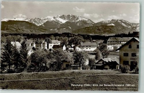 Penzberg Blick zur Benediktenwand