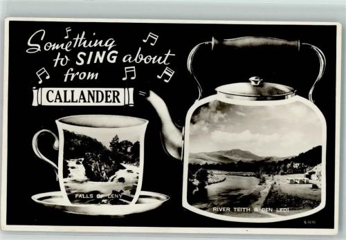 Callander - Falls of Leny Wasserfall River Teith Ben Ledi Teekessel Tasse