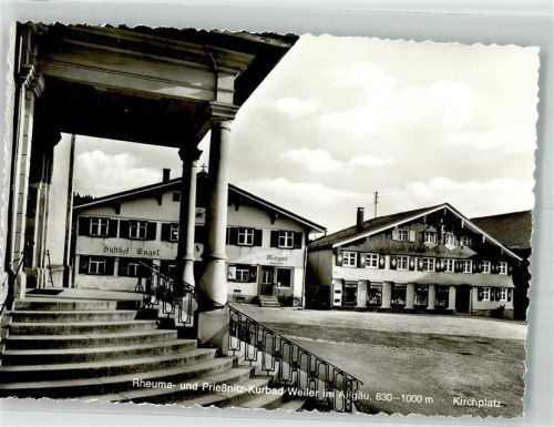 Weiler-Simmerberg Rheuma Prießnitz Kurbad Kirchplatz Gasthof Gasthaus Engel Treppe