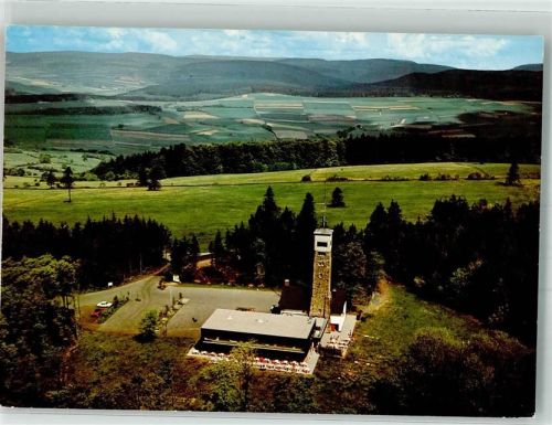 Kirchheim Fliegeraufnahme Gasthaus Eisenberg Aussichtsturm Borgmannturm