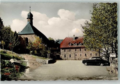 Bischofsheim 1959 Kloster Kirche Kreuzberg Auto