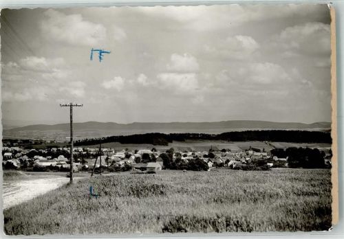 Moringen Panorama des Ortes Foto Original aus Archiv eines Ansichtskartenverlages Farbmarkierung im Bild
