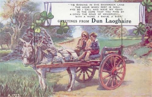 Dún Laoghaire Dún Laoghaire (Irland) Leporello Kutsche II (Einriss bei Leporello-Abdeckung)