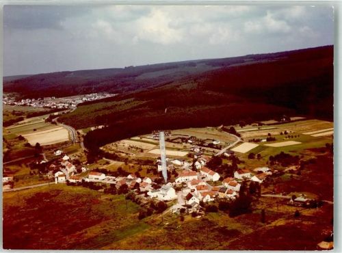Zwalbach Fliegeraufnahme Foto Original aus Archiv eines Ansichtskartenverlages Ort handschriftlich