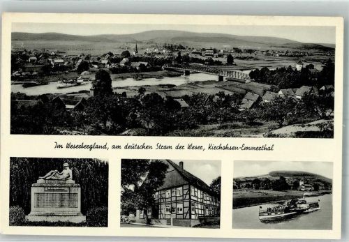 Kirchohsen Kriegerdenkmal Denkmal zur Linde Dampfschiff