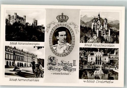 Hohenschwangau Portrait des Königs Königsschlösser Herrenchiemsee Linderhof Neuschwanstein Verlag Peter Triem