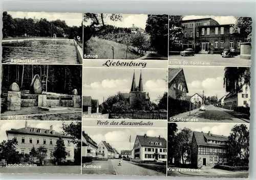 Liebenburg Landschulheim Rathaus Schwimmbad Kreissparkasse Schloß