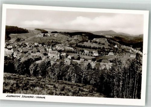 Scharzfeld Panorama des Ortes mit der St.-Thomas-Kirche Fotograf Lindenberg