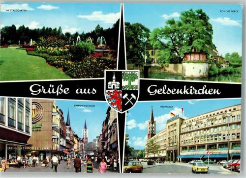 Gelsenkirchen Stadtgarten Schloss Berge Bahnhofstraße Neumarkt
