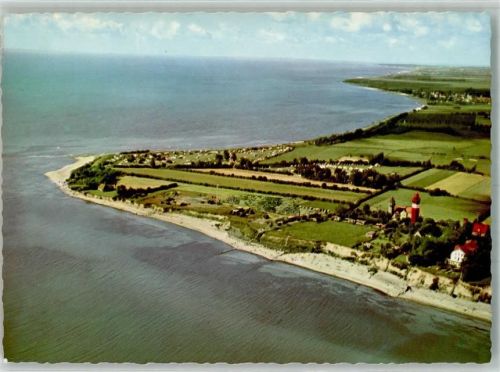 Kellenhusen Fliegeraufnahme vom Campingplatz mit Leuchtturm Dahmeshöved Foto Original aus Archiv eines Ansichtskartenverlages Ort handschriftlich