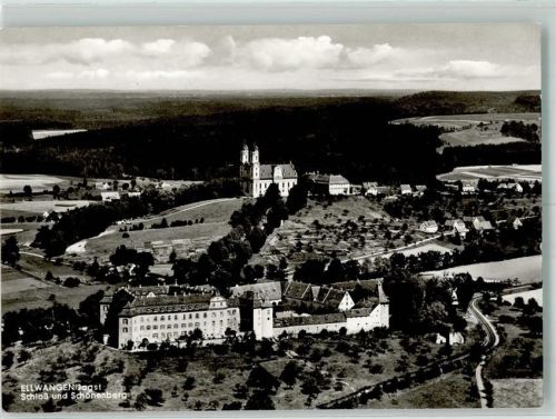 Ellwangen Fliegeraufnahme Schloss Kirche Schönenberg