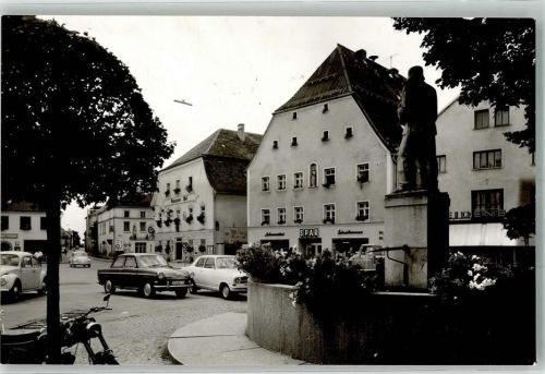 Hengersberg Brunnen Foto Original aus Archiv eines Ansichtskartenverlages
