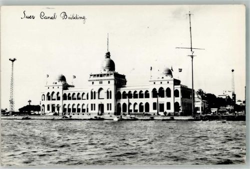 Suez Suez Kanal Building Ort handschriftlich