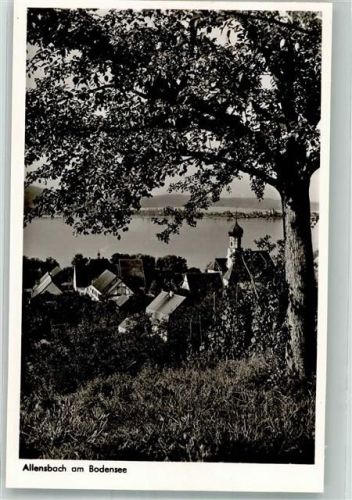Allensbach Panorama des Ortes mit Pfarrkirche St. Nikolaus