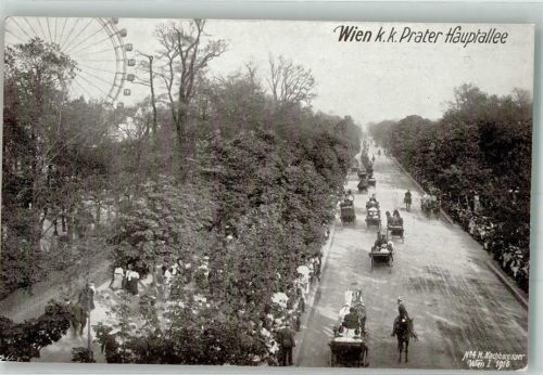 Wien 1916 Prater Hauptallee Riesenrad Foto Nachbargauer, H.