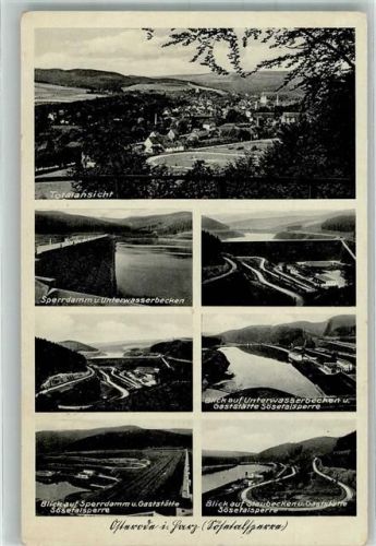 Osterode Panorama des Ortes Sösetalsperre mit Gasthaus Sösesperre Verlag Julius Simonsen Nr. 4804