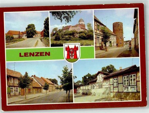 Lenzen Am Seetor Burg Stumpfer Turm Berliner Straße Kulturhaus Fotograf Schmidt VEB Bild und Heimat