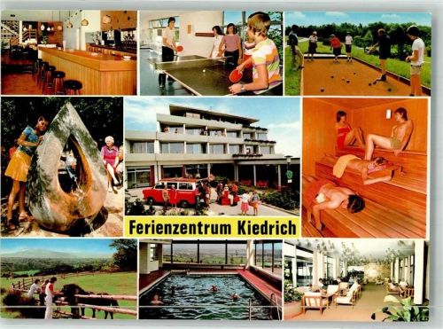 Kiedrich Ferienheim der Urlaubs- und Lohnausgleichskasse der Bauwirtschaft Tischtennis Sauna Schwimmbad Boule