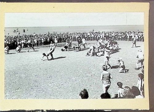 Döse Foto montiert auf Karton Spiele auf dem Watt