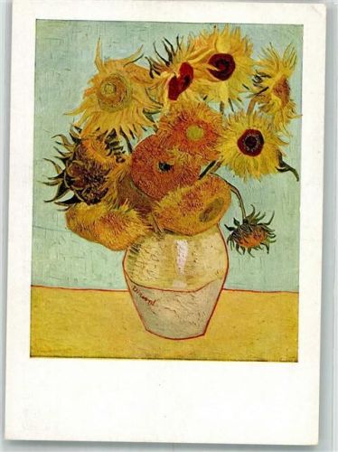 München Sonnenblumen in der Neuen Staatsgalerie Verlag E.A. Seemann No. 404