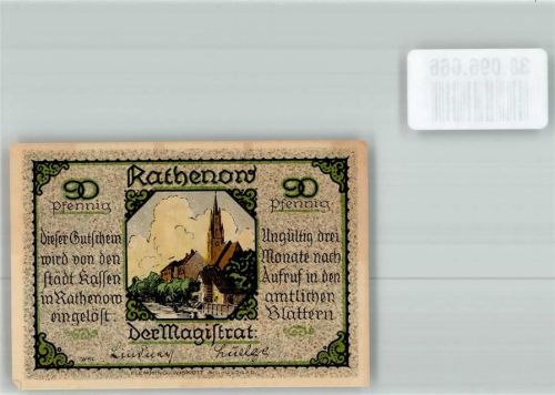 Rathenow Notgeld 90 Pfennig