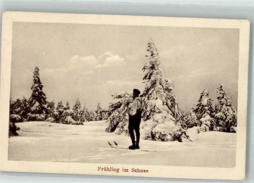 Skilanglauf Frühling im Schnee
