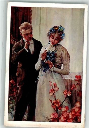 1901 Liebespaar Ob ich Dich liebe Ser. 2