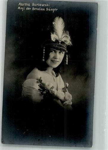 Portrait von Martha Burkowski Mitglied der Berolina Sänger