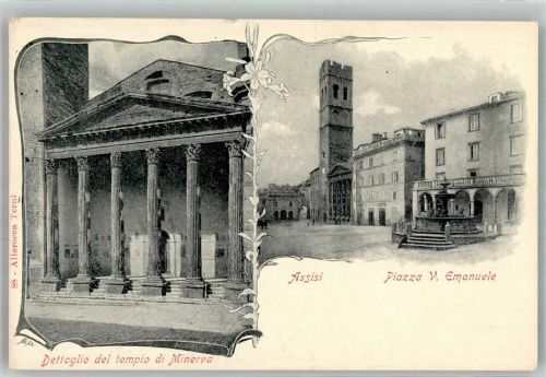 Assisi Piazza V. Emanuele Tempio di Minerva