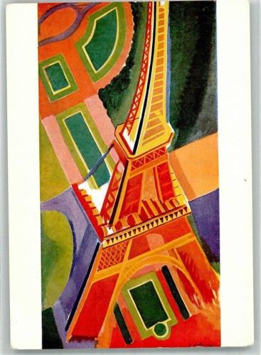 Paris sign. Delaunay, Robert Der Eiffelturm Pariser Landschaft