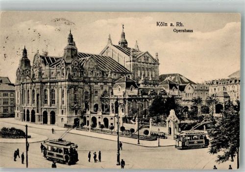 Köln Altstadt-Nord 103 1922 Opernhaus Straßenbahn