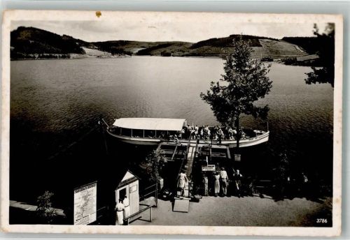 Saalburg 1939 Motorschiff Anlegestelle