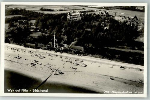 Wyk 1939 Fliegeraufnahme vom Südstrand