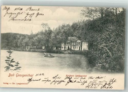 Georgenthal 1903 Kurhaus Schützenhof am Hammersee