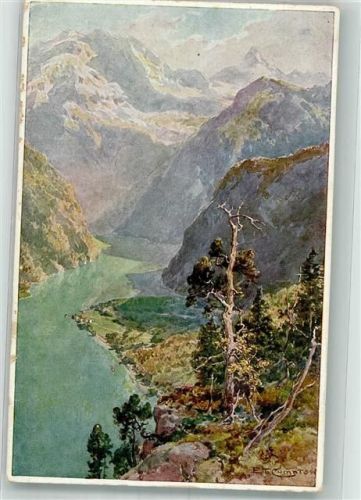 Schönau 1934 Königssee vom Archenkopf Verlag Eugen Richter Nr. 43