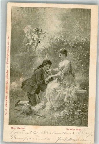 1901 Gedenke Mein Frau Mann Armor Schwäne