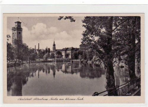 Altenburg Altenburg mit Partie am kleinen Teich gelaufen von 1943. Gute Erhaltung.