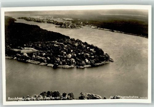 Rauchfangswerder 1939 Fliegeraufnahme des Ortes am Zeuthener See